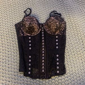 Black Bustier top